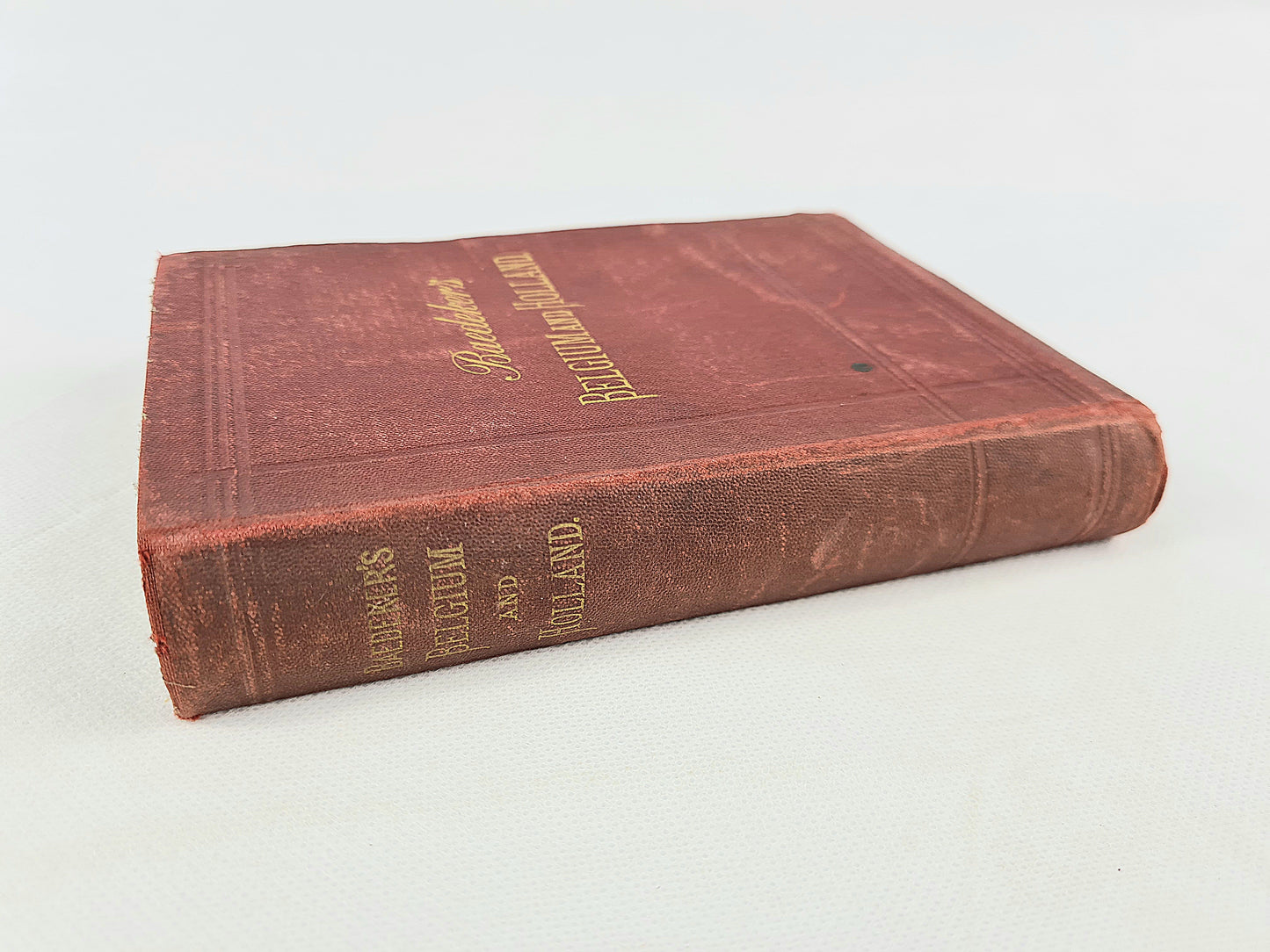 Baedeker's Guide Books - Belgium and Holland. Antique travel guide