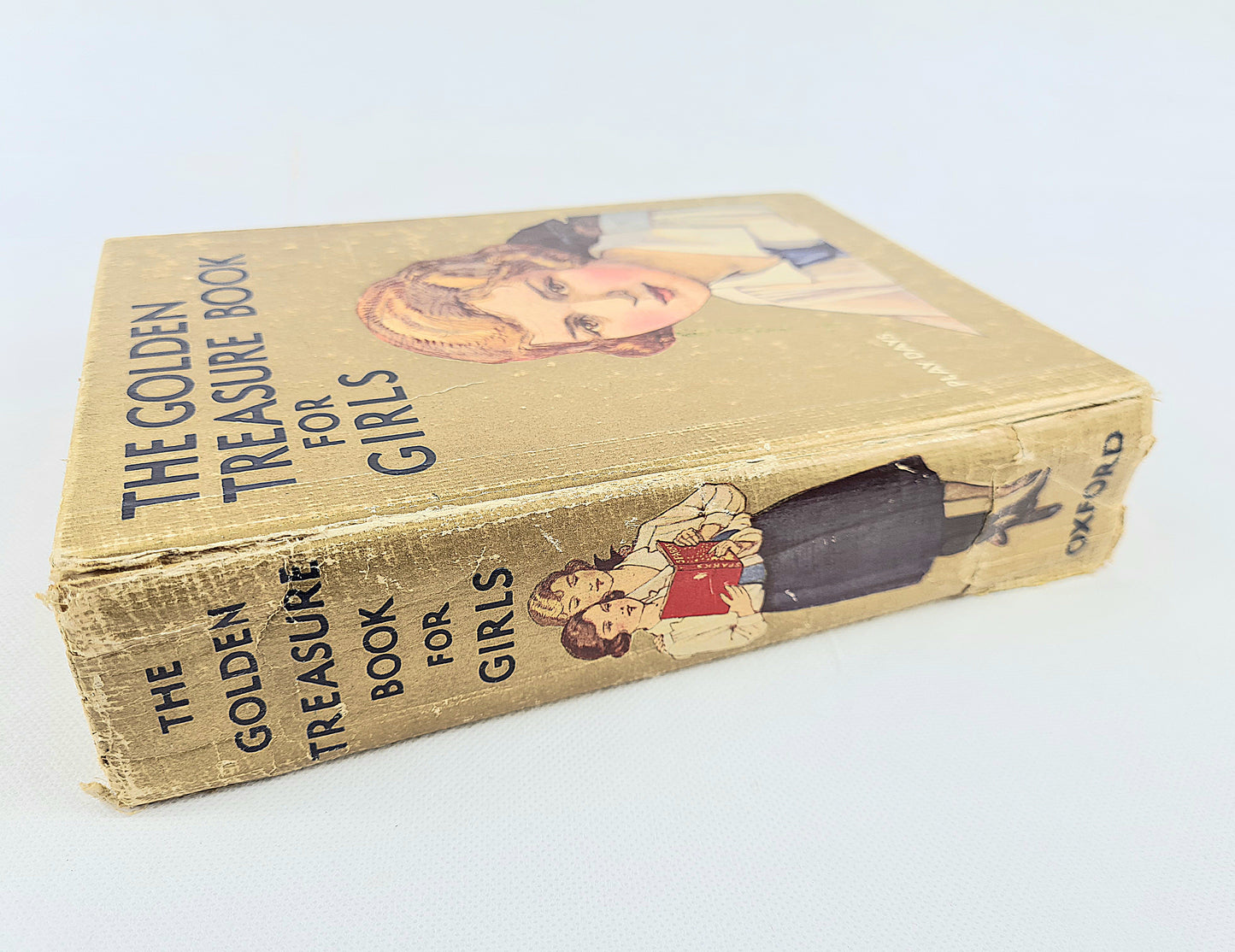 The Golden Treasure Book For Girls. Illustrated vintage book