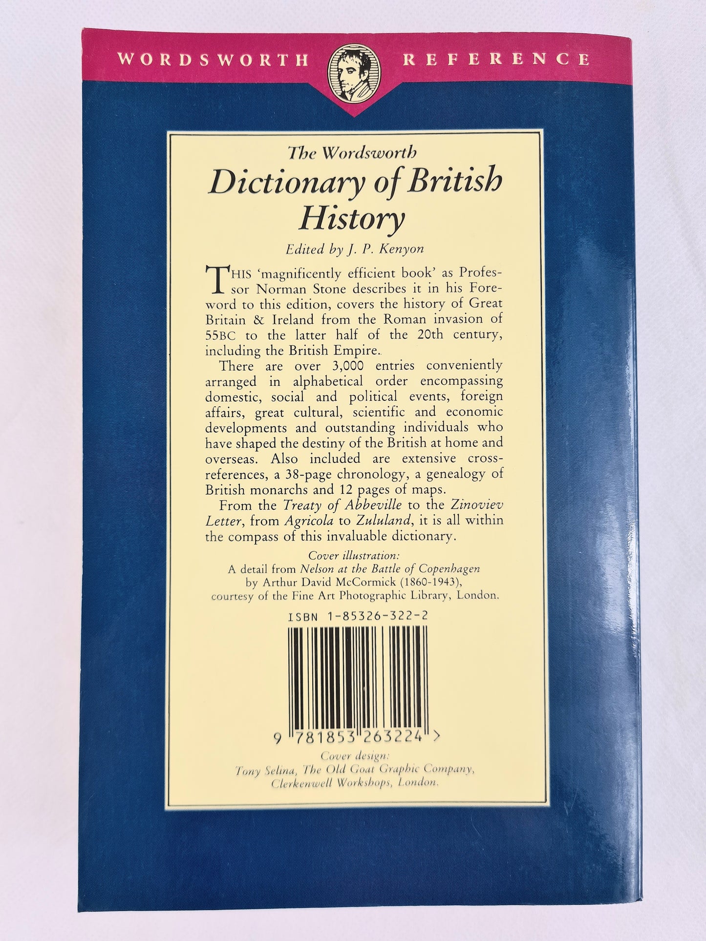 The Wordsworth Dictionary of British History by J.P Kenyan. Paperback book.