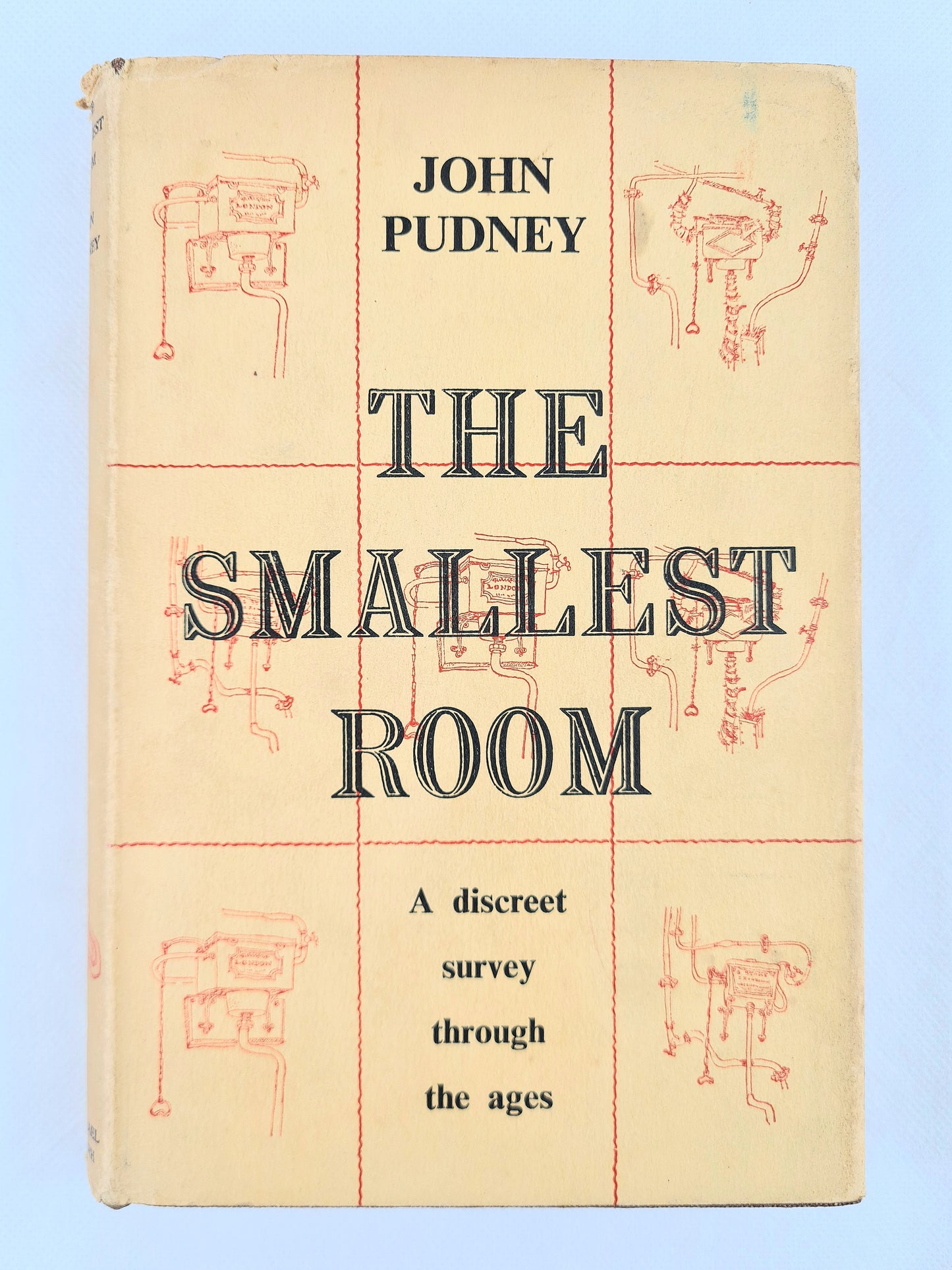 Vintage hardback book about the history of the toilet