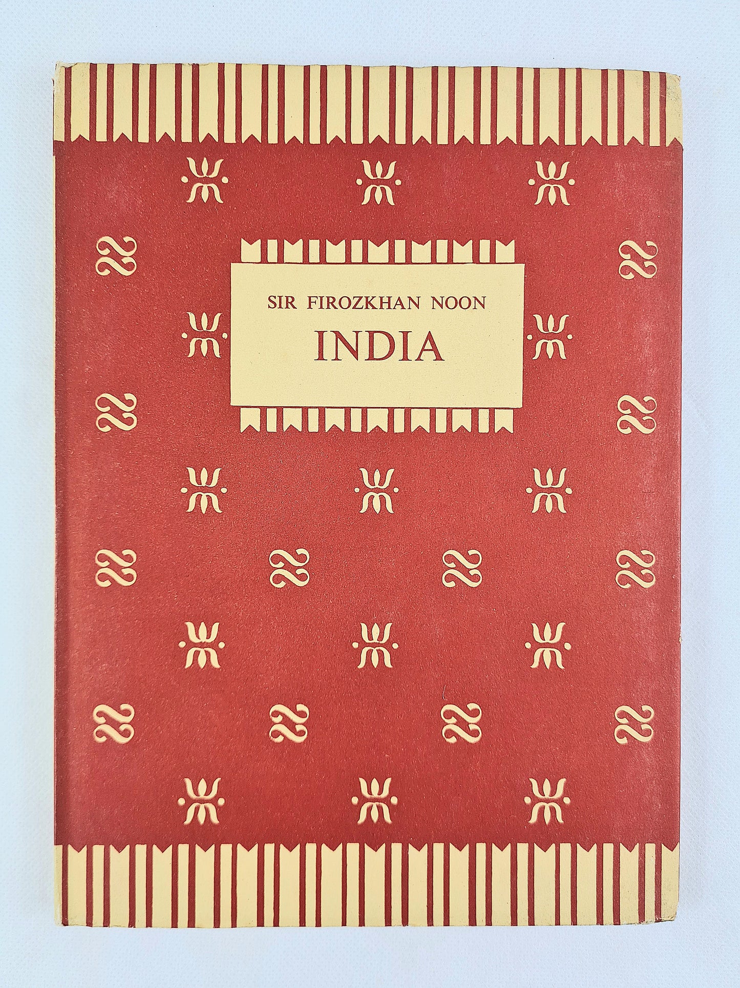 Red hardback history book about india