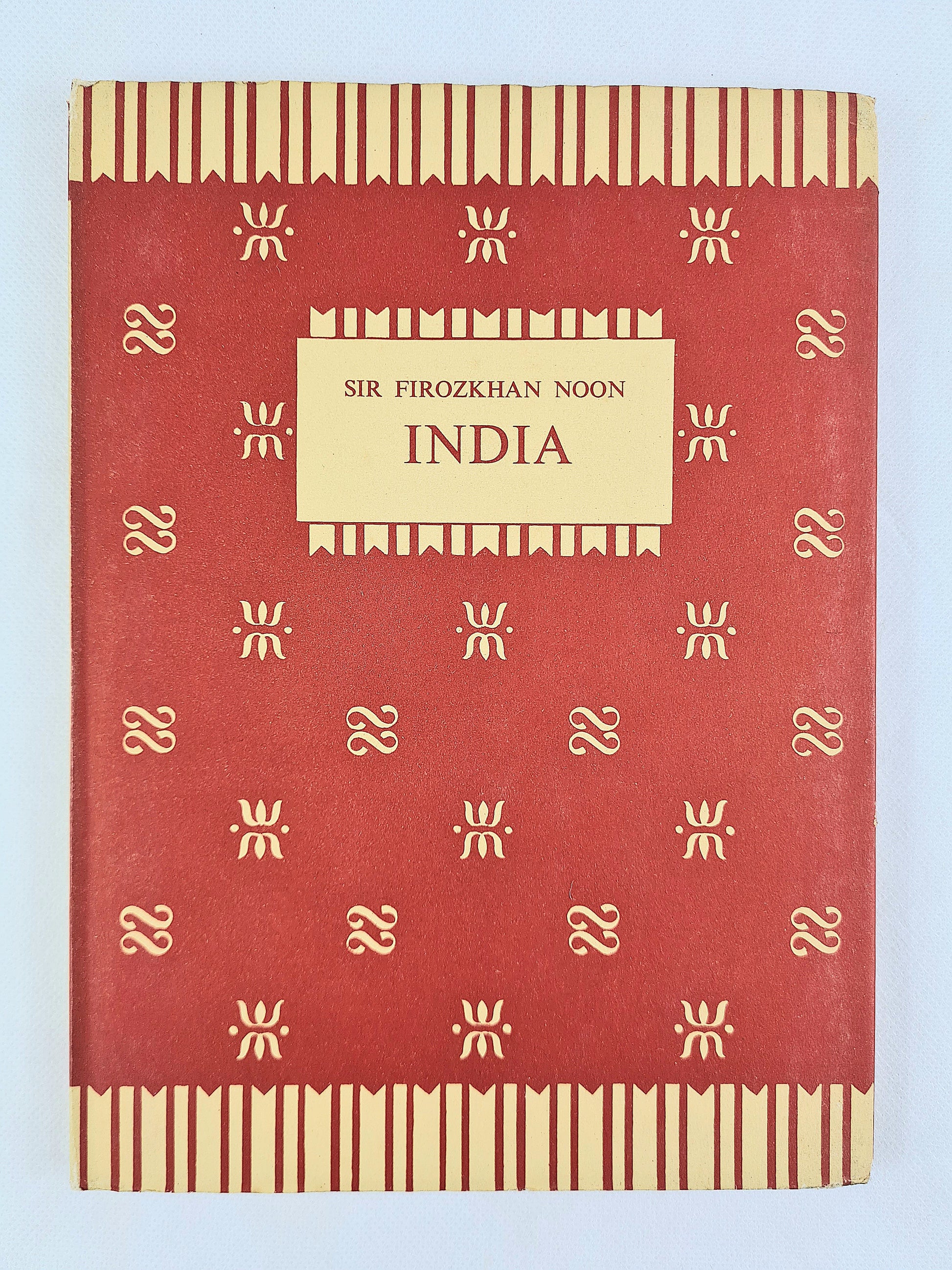 Red hardback history book about india