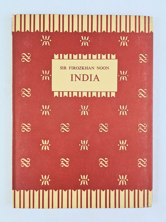 Red hardback history book about india