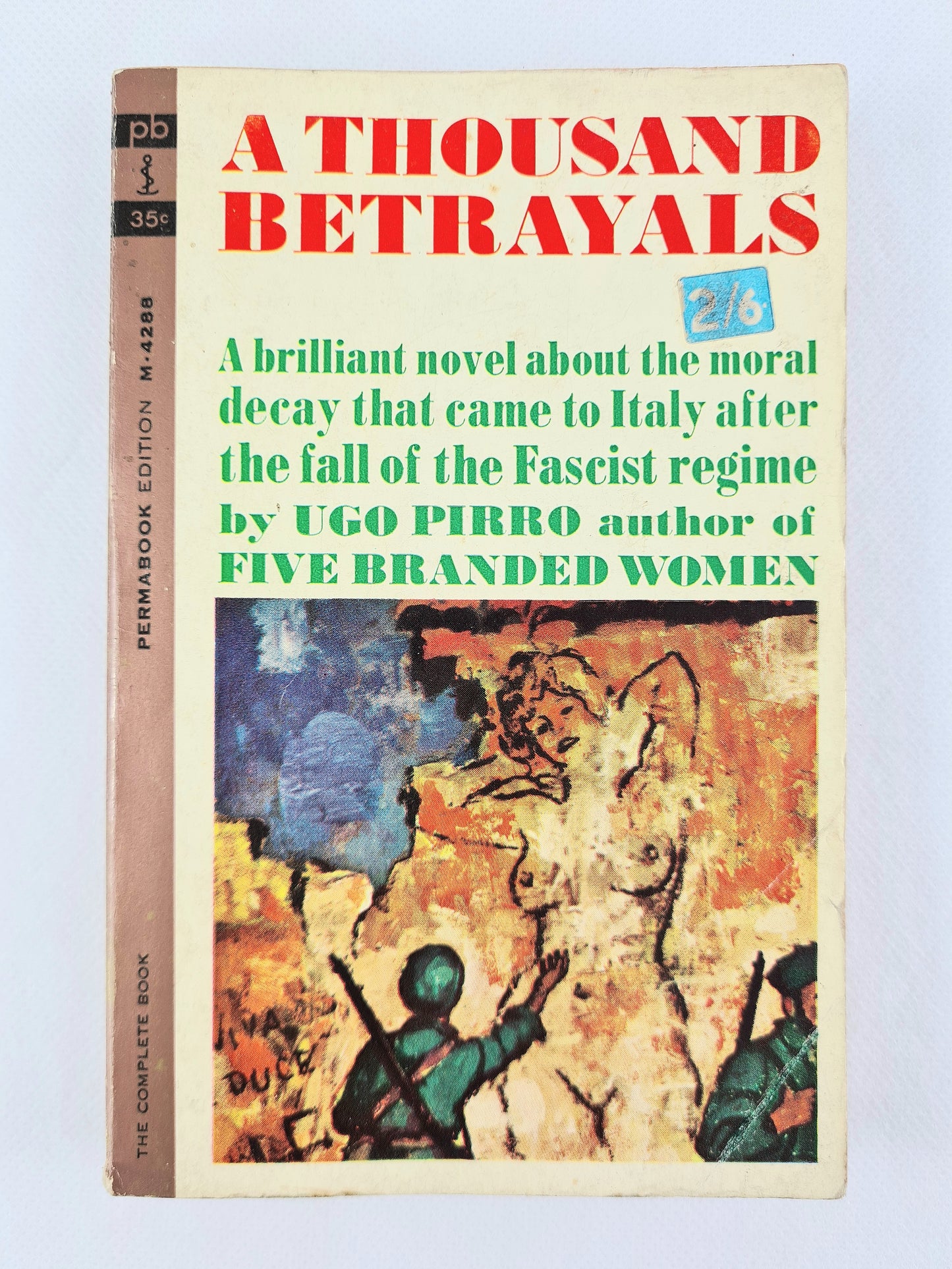 Vintage paperback book with a vibrant cover design