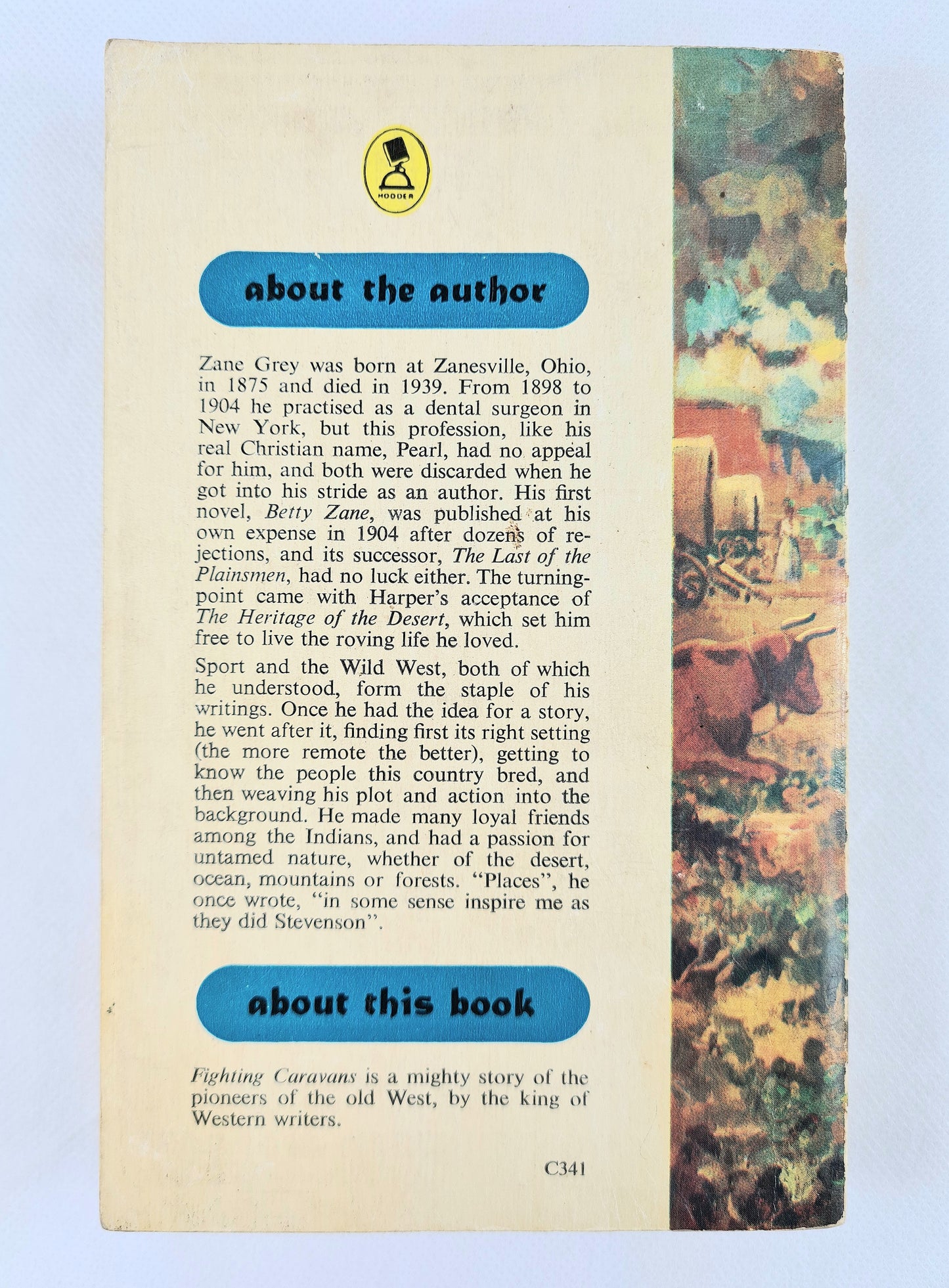 Fighting Caravans by Zane Grey. Vintage book