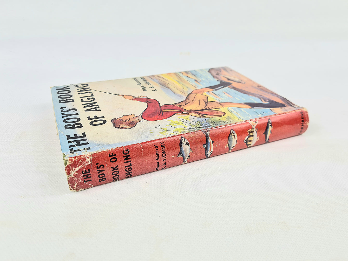 The Boys Book of Angling by Major General R.N Stewart. Vintage fishing book.
