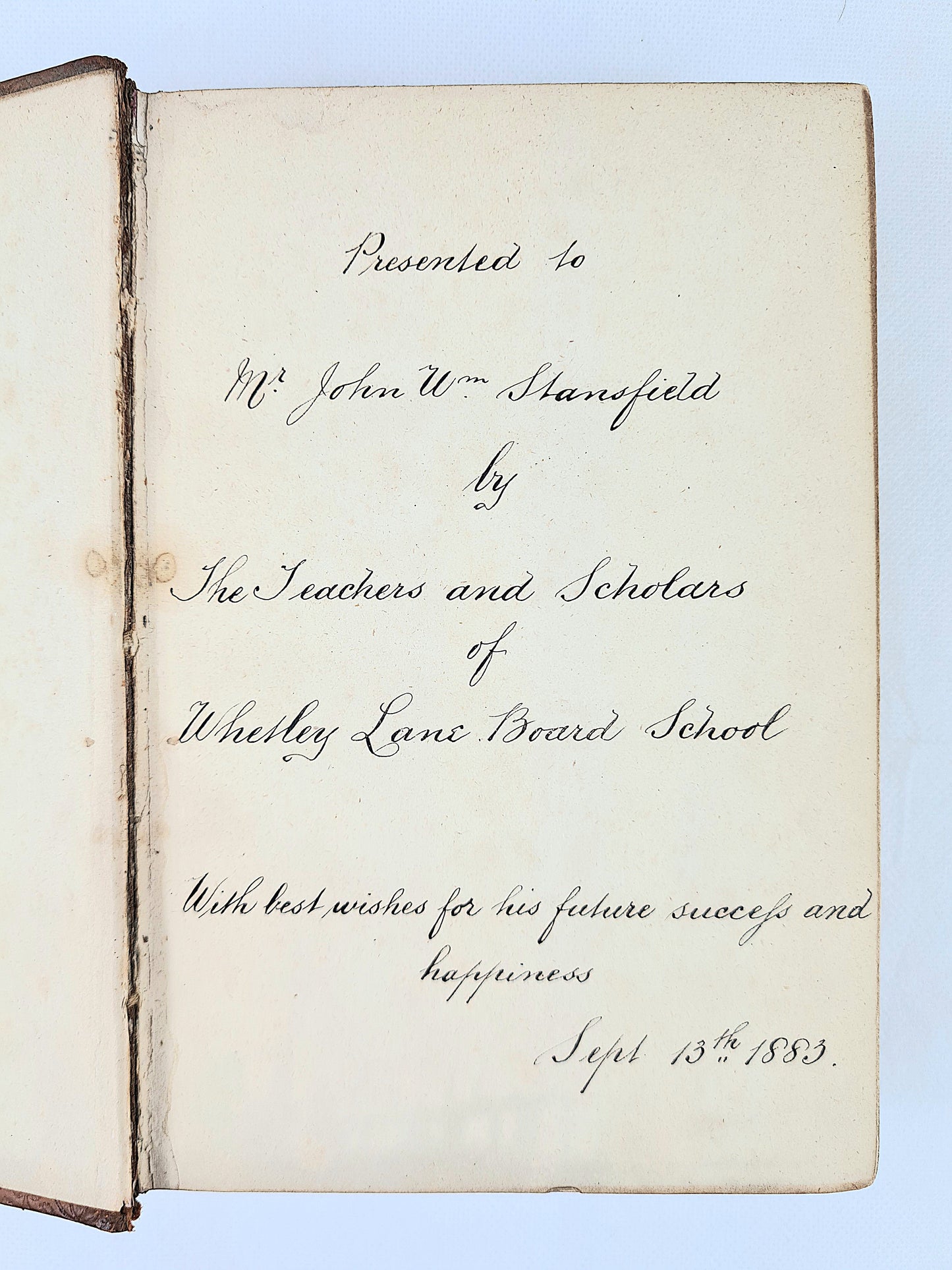 The Works Of Alfred Lord Tennyson. Antique leather-bound book. 1882