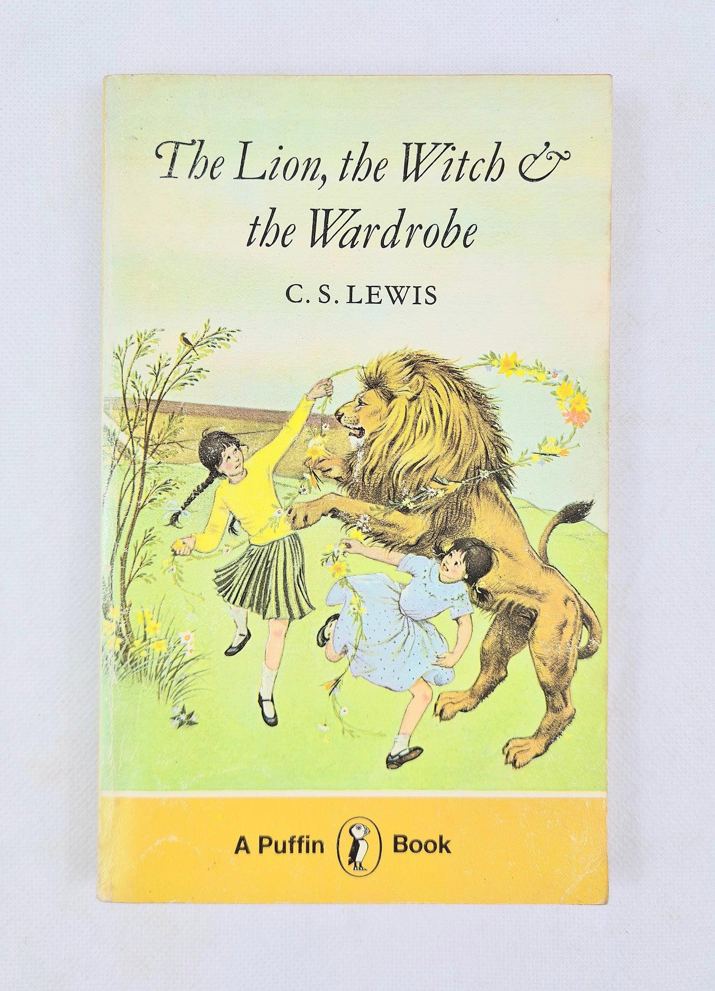 The Lion, the Witch and the Wardrobe by C.S Lewis. Vintage children's book. Puffin Books.