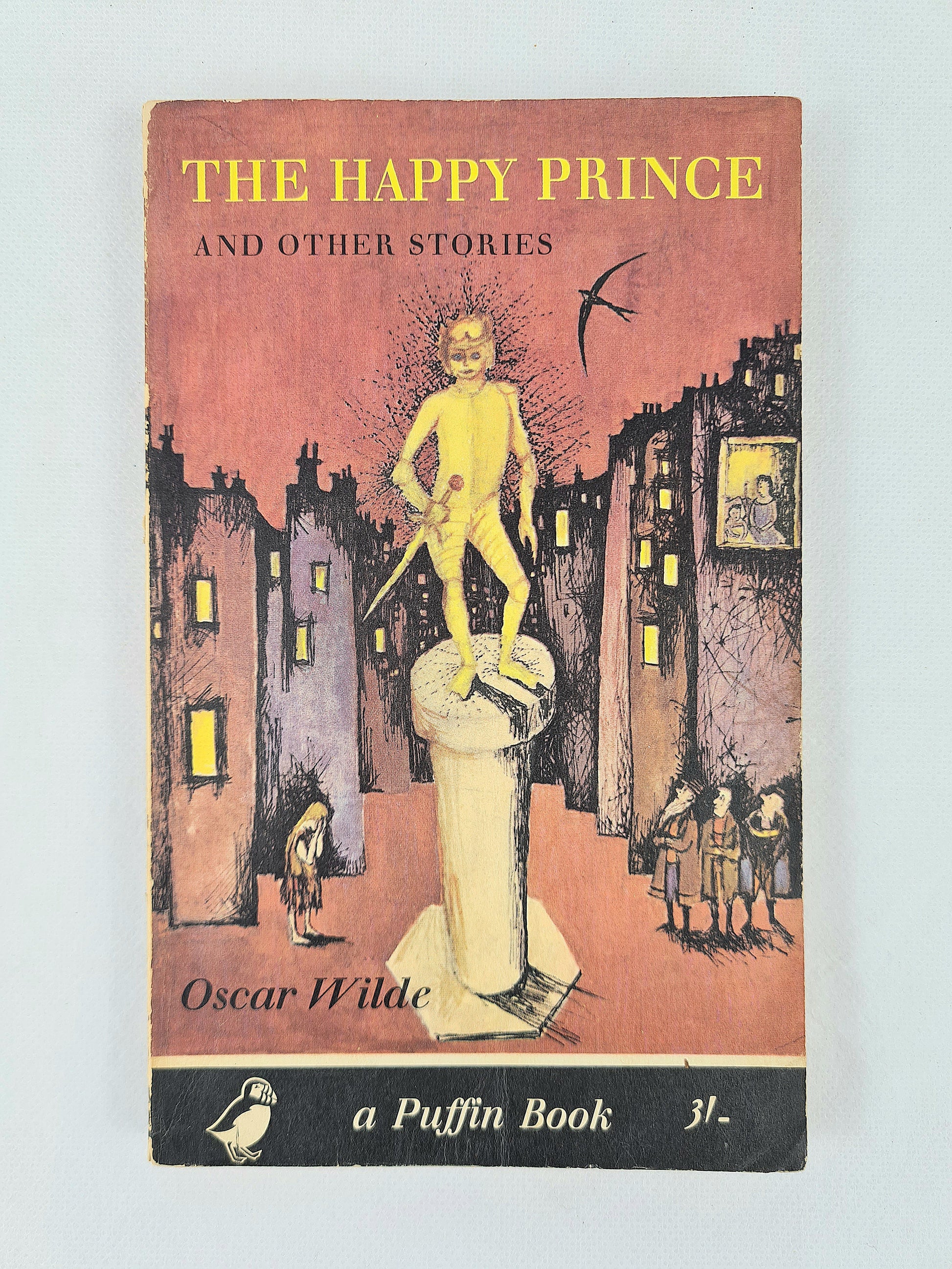 A vintage edition of the happy prince on a white background 