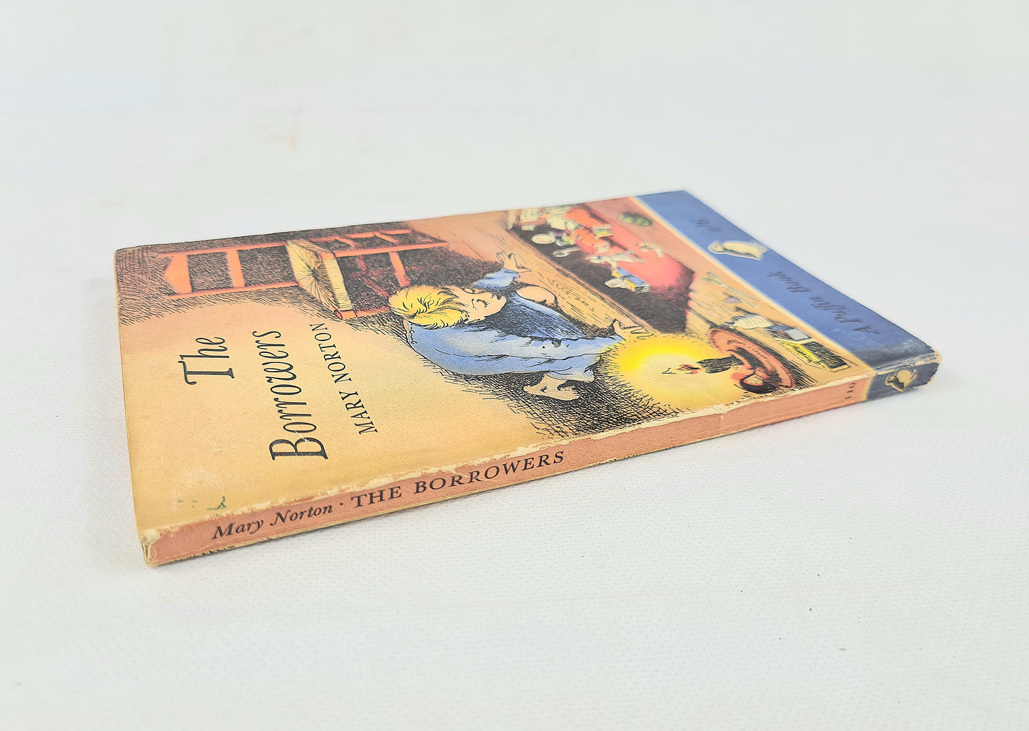 The Borrowers by Mary Norton. Vintage childrens Puffin book