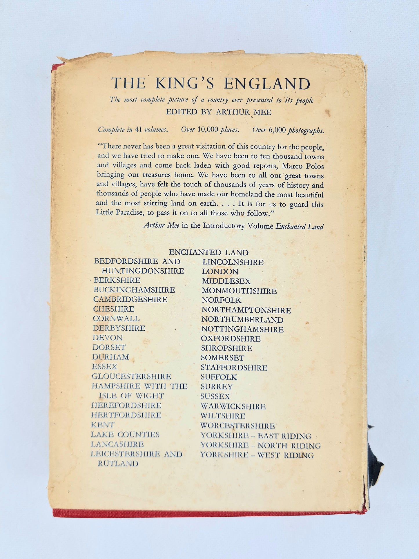 Dorset by Arthur Mee, from the Kings England series. Hardback book