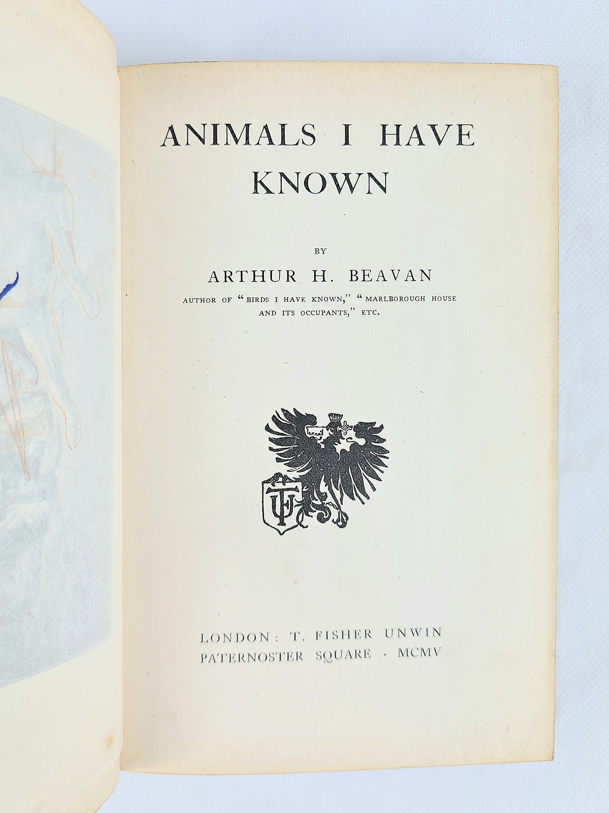 Animals I Have Known by Arthur H. Beavan. Leather-bound antique book