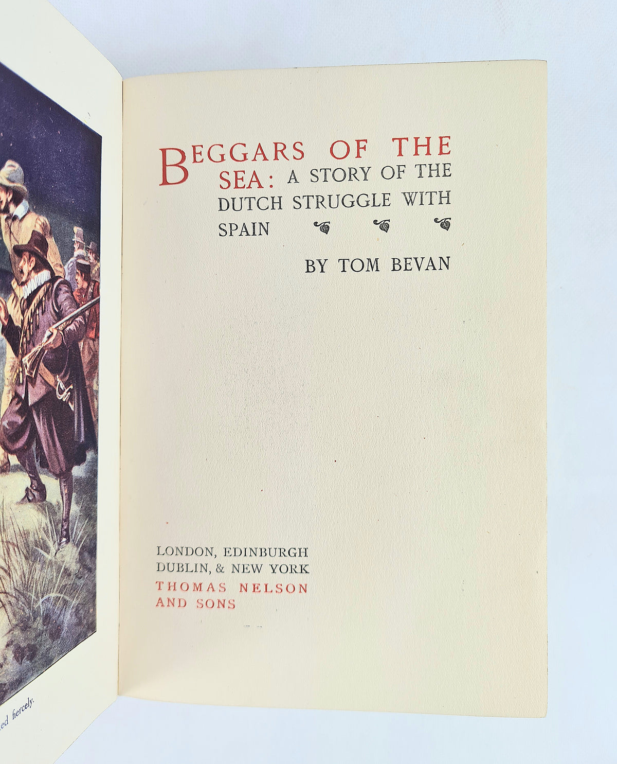 Beggars Of The Sea by Tom Bevan. Antique hardback book