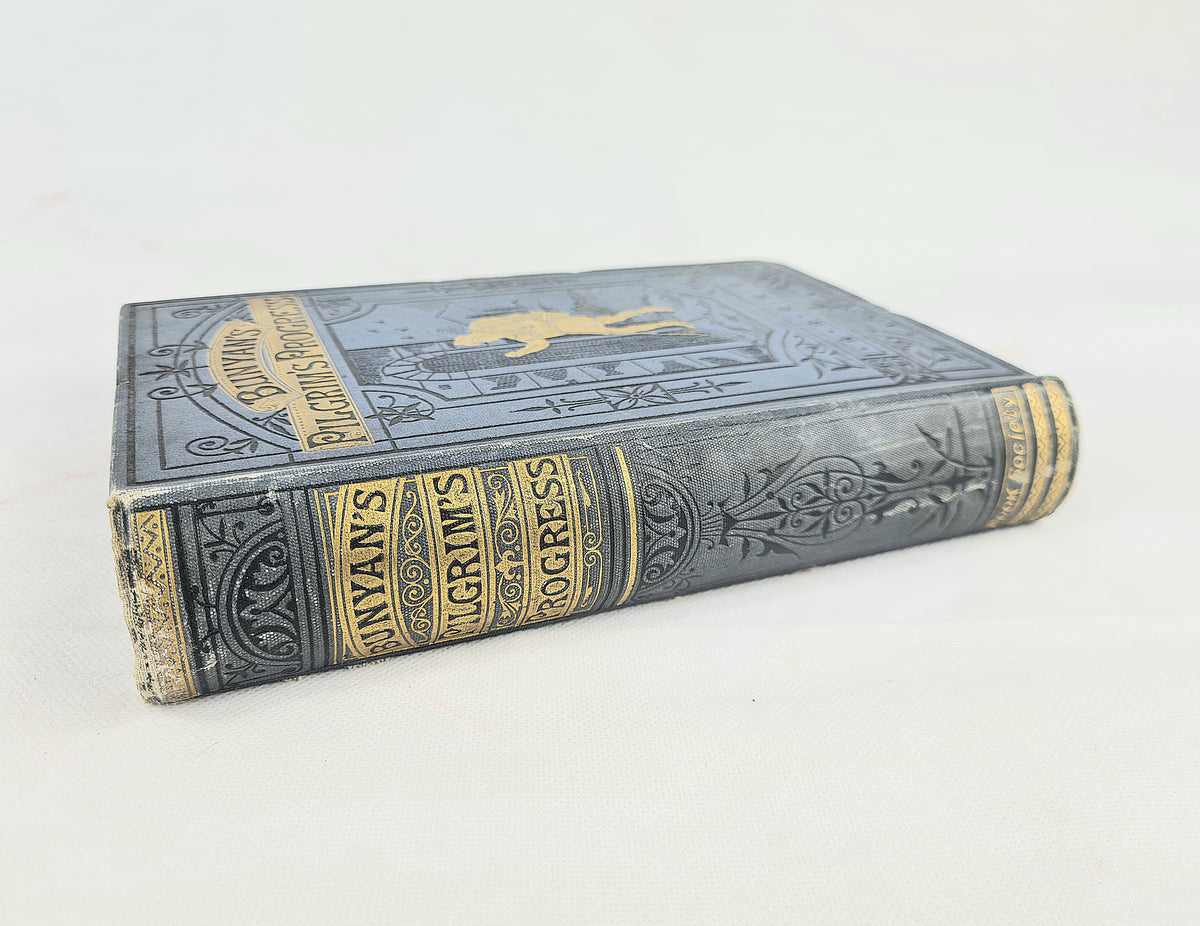 The Pilgrim's Progress by John Bunyan. Antique hardback book