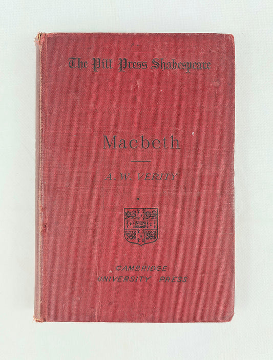 A vintage hardcover book of 'Macbeth' by William Shakespeare 