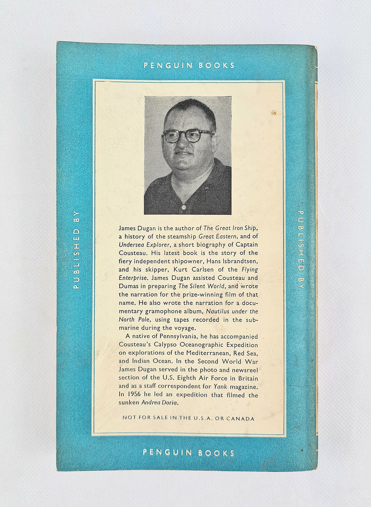 Man Explores the Sea by James Dugan – 1960 Pelican Paperback