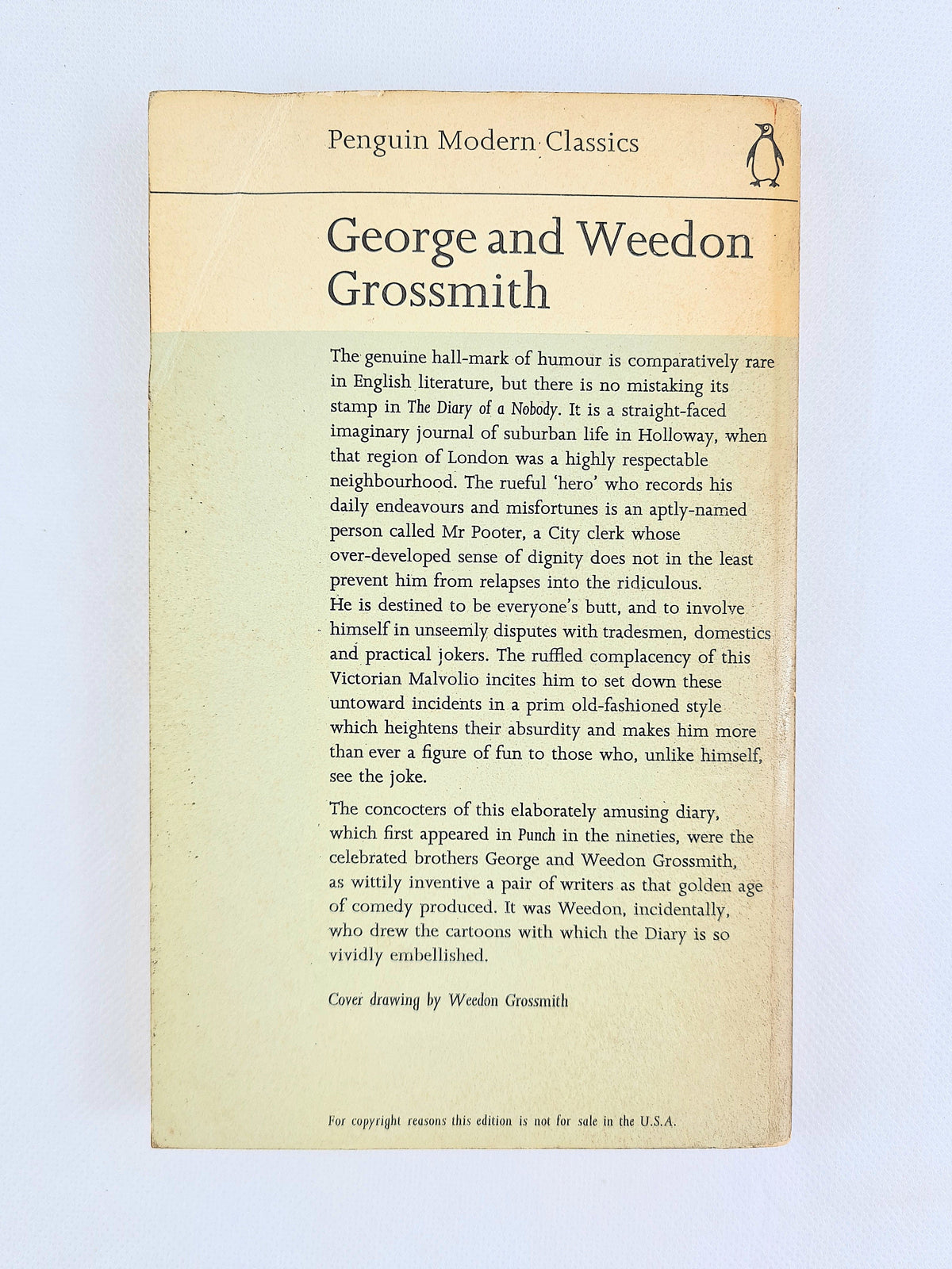 The Diary of a Nobody by George and Weedon Grossmith – 1965 Penguin Paperback