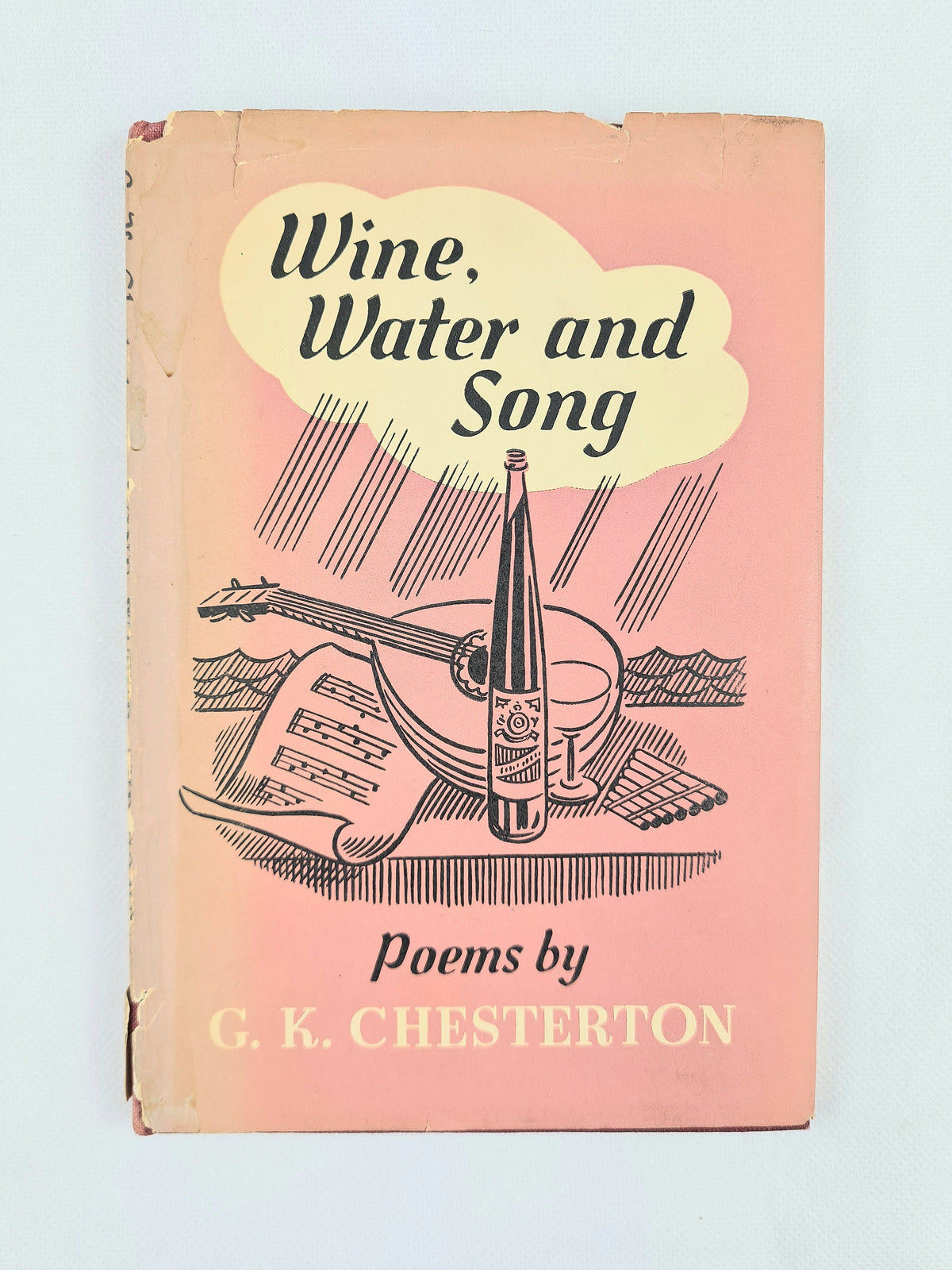 Vintage poetry book. Wine, water and song by G. K Chesterton 