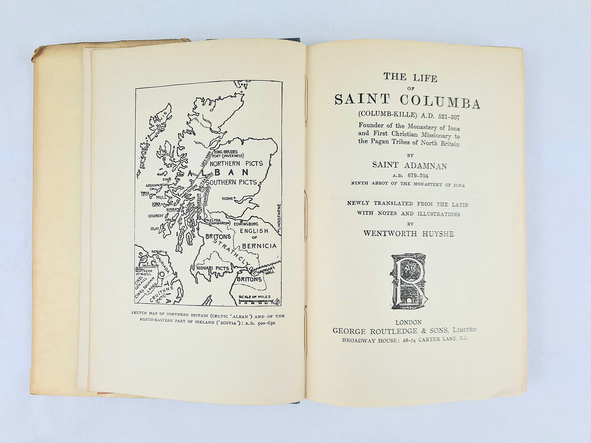 The Life of Saint Columba by Saint Adamnan – 1939 Hardback