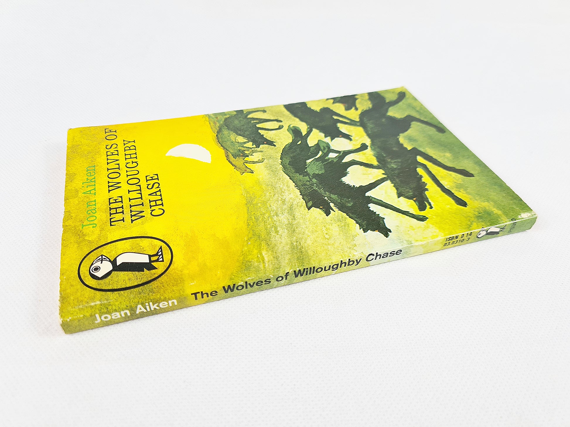 Classic children's book, The Wolves Of Willoughby Chase. Puffin book with a nice cover design 