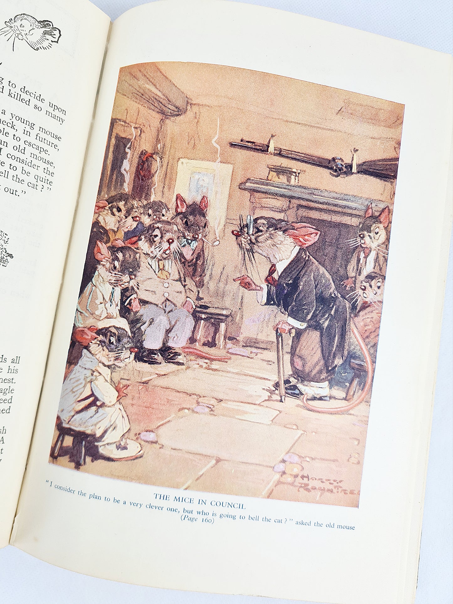 The Children's Golden Treasure Book. Antique childrens book and collection of stories. Illustrated