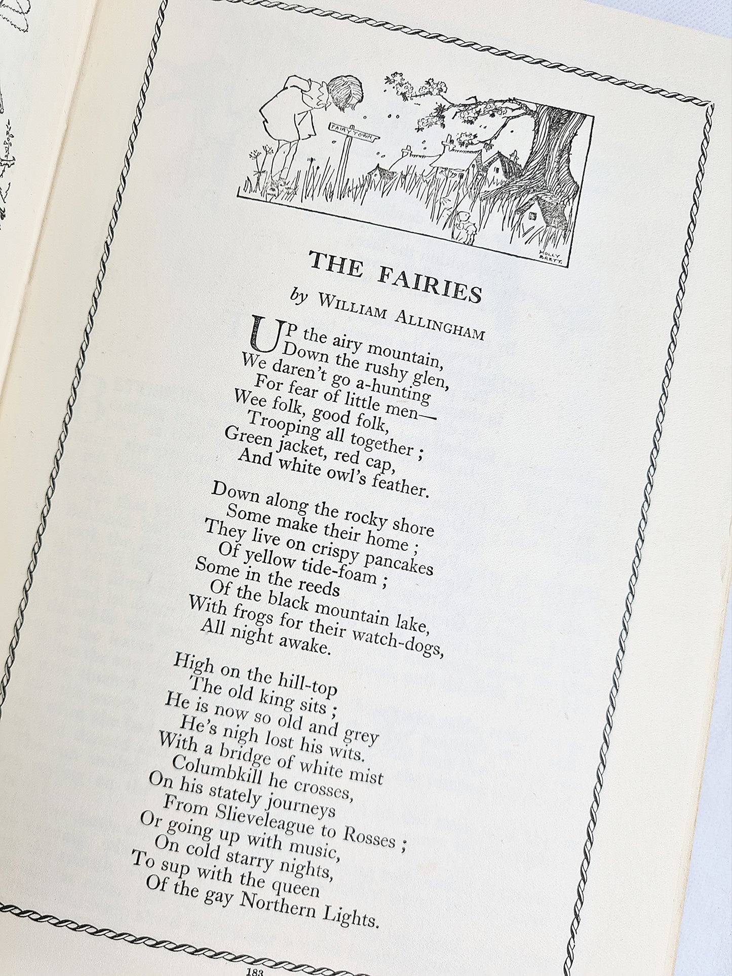 The Children's Golden Treasure Book. Antique childrens book and collection of stories. Illustrated