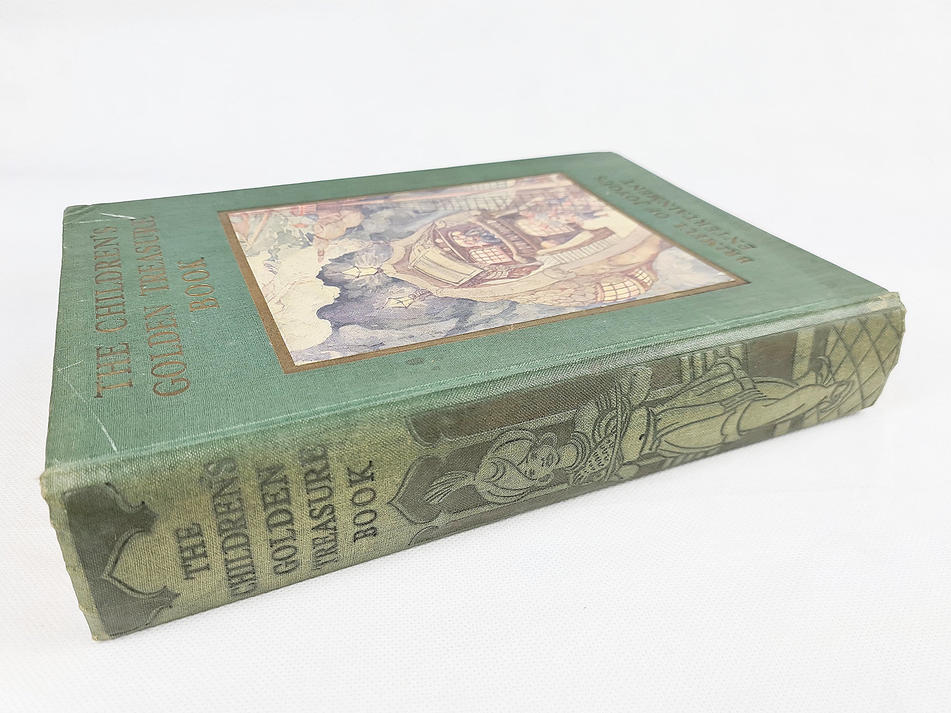 Antique childrens book, illustrated with a nice cover design 