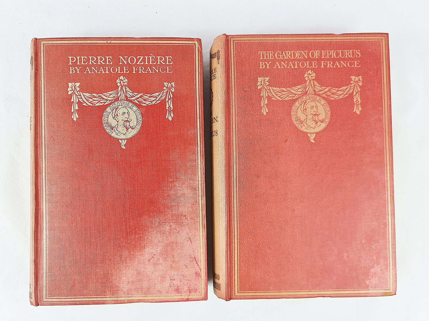 Two Volumes, The Garden Of Epicurus, Pierre Noziere, Anatole France