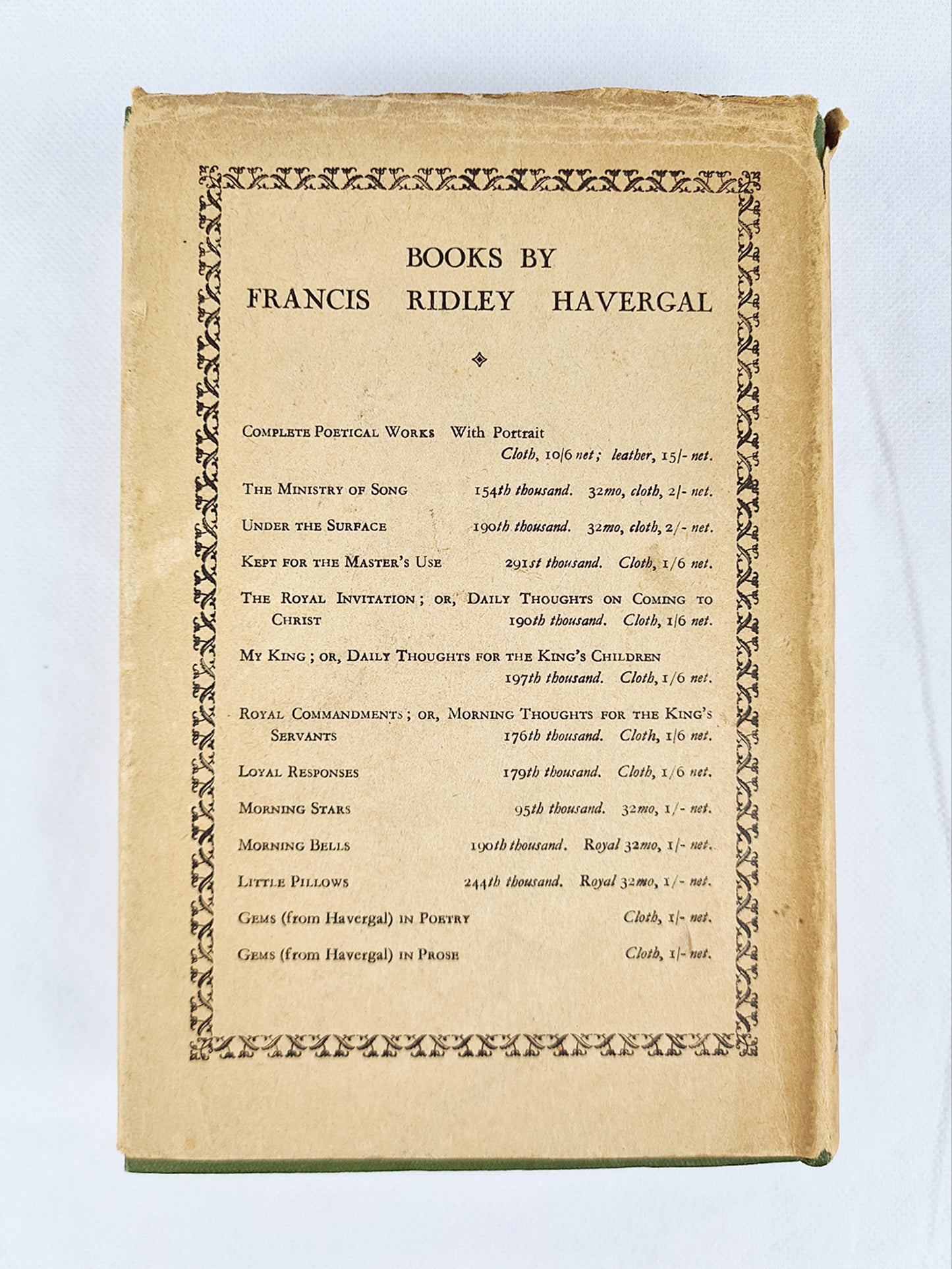 The Memorials Of Francis Ridley Havergal