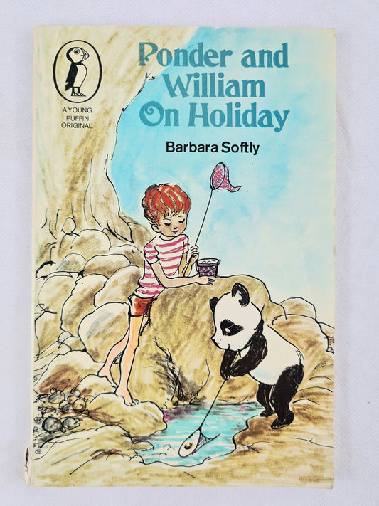 Ponder and William On Holiday by Barbara Softly. Old children's book. Puffin books