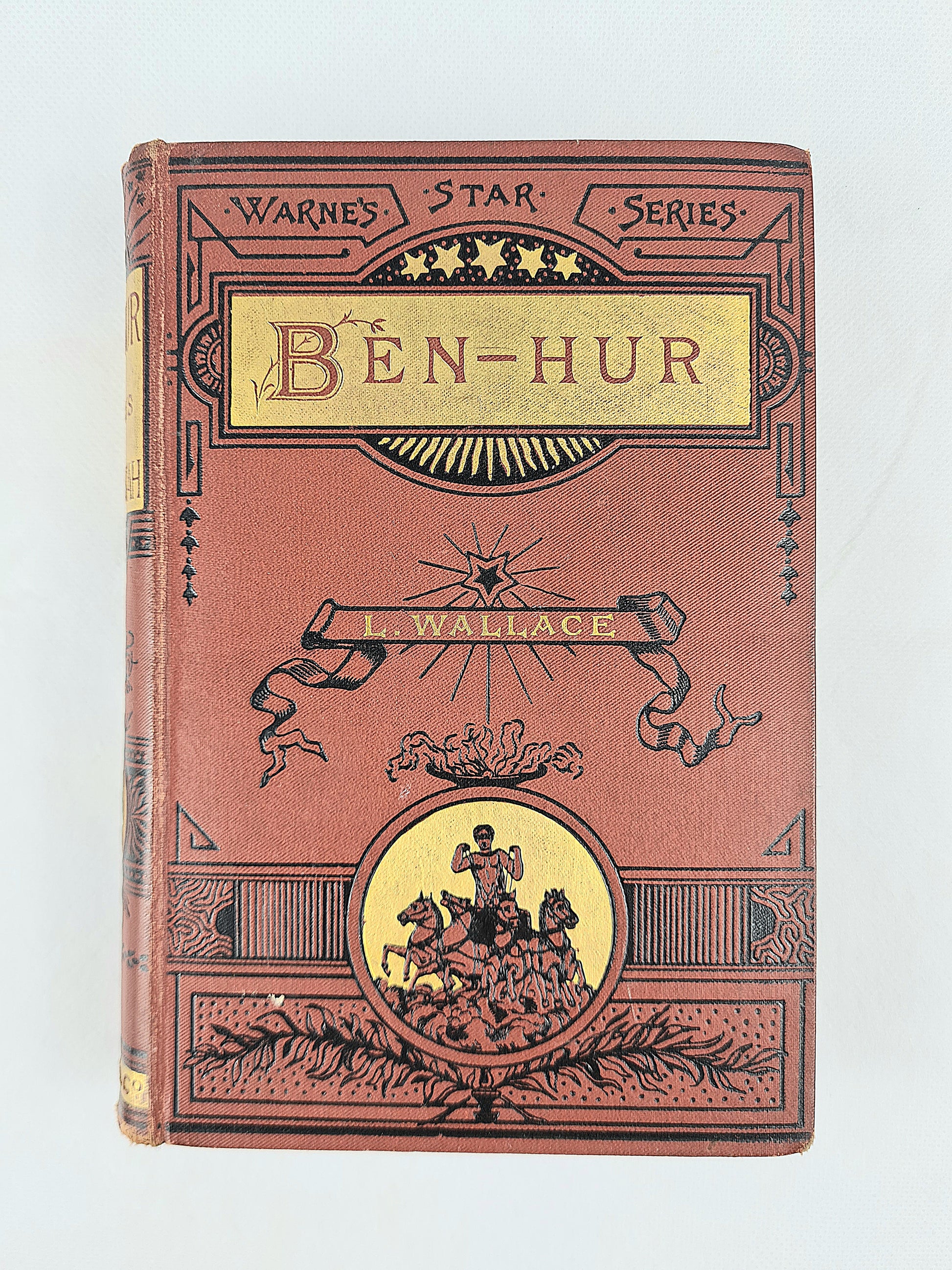 Antique book with decorative cover