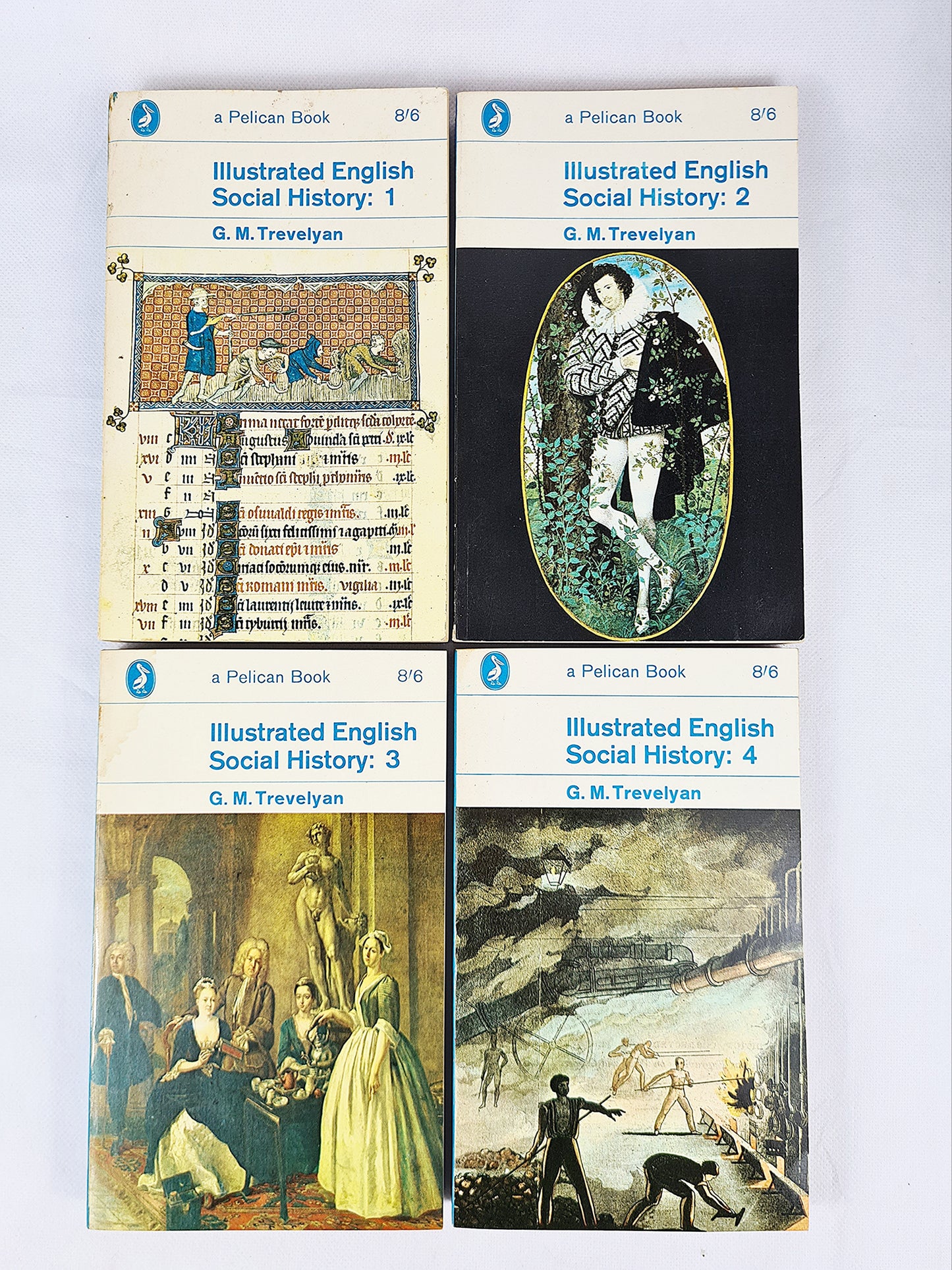 Illustrated English Social History, Boxed Four Volume Set, G.M. Trevelyan