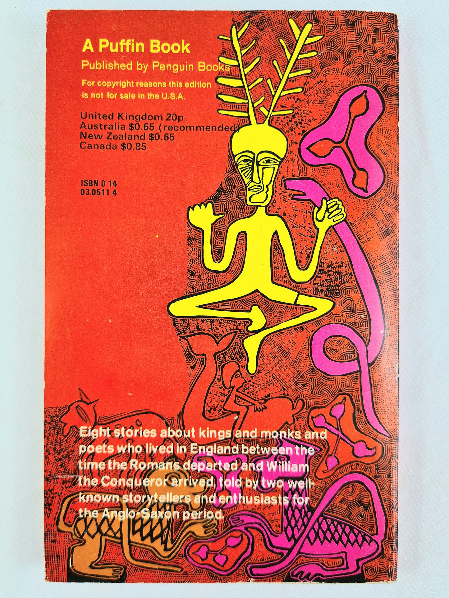 Wordhoard - Anglo Saxon stories for young people. Old children's book. Puffin publications