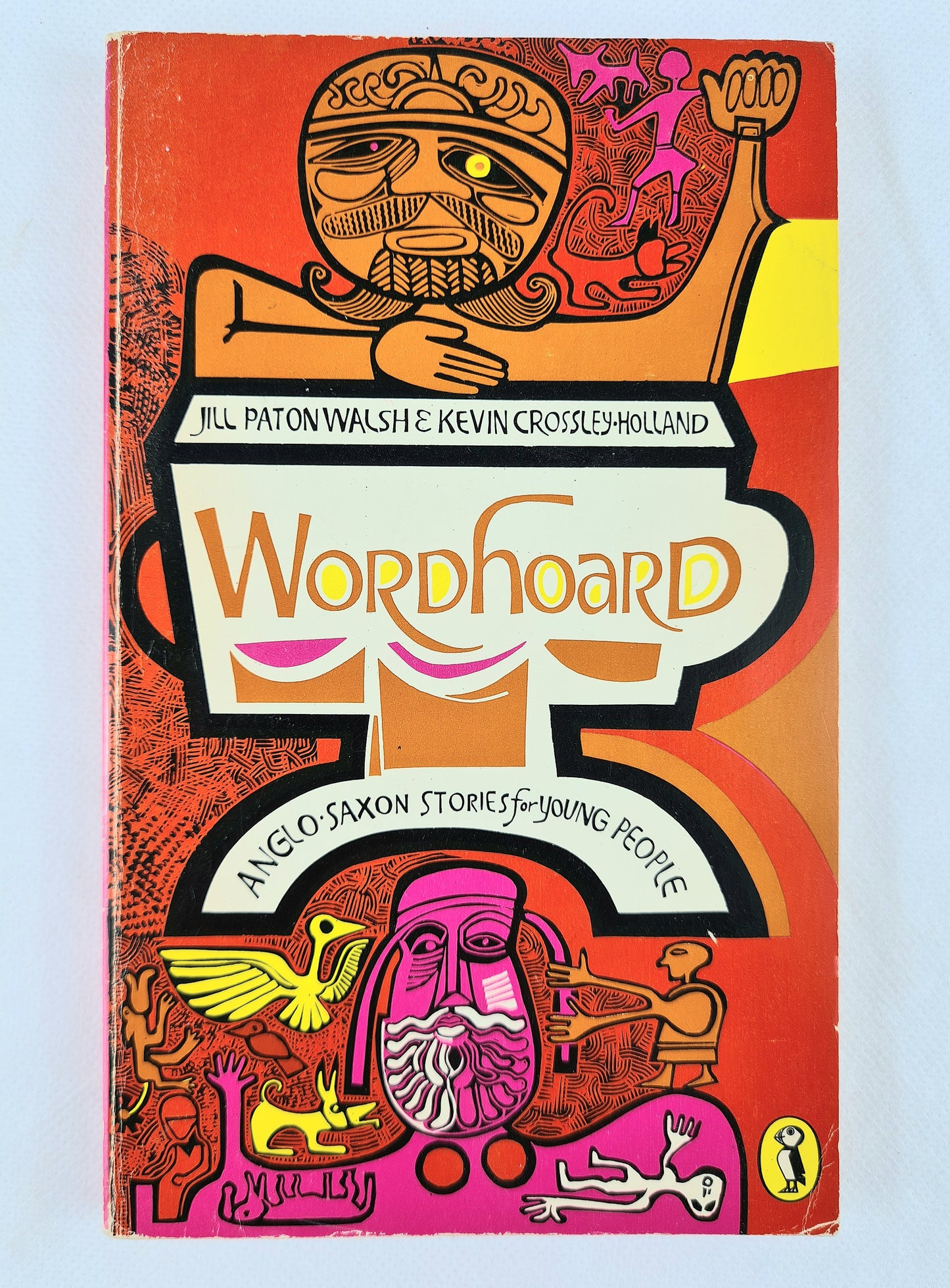 Wordhoard - Anglo Saxon stories for young people. Old children's book. Puffin publications