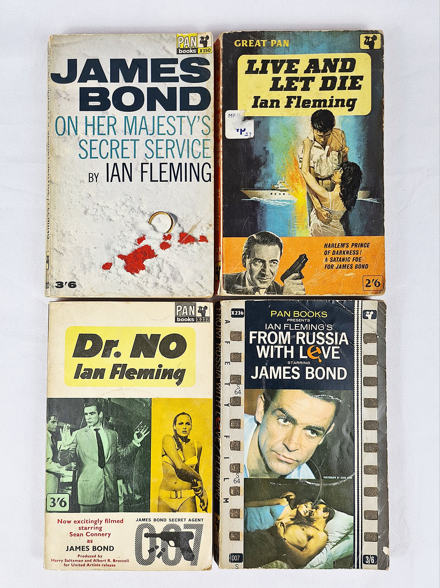 James Bond Books, Set Of Four