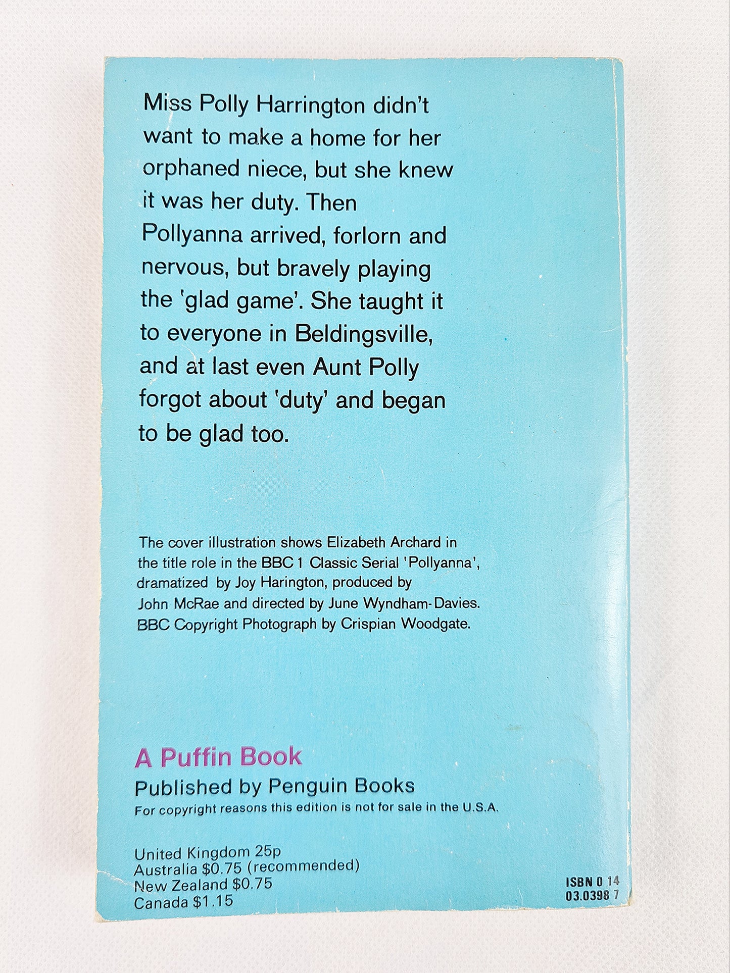 Pollyanna by Eleanor H. Porter - Puffin Books 1973