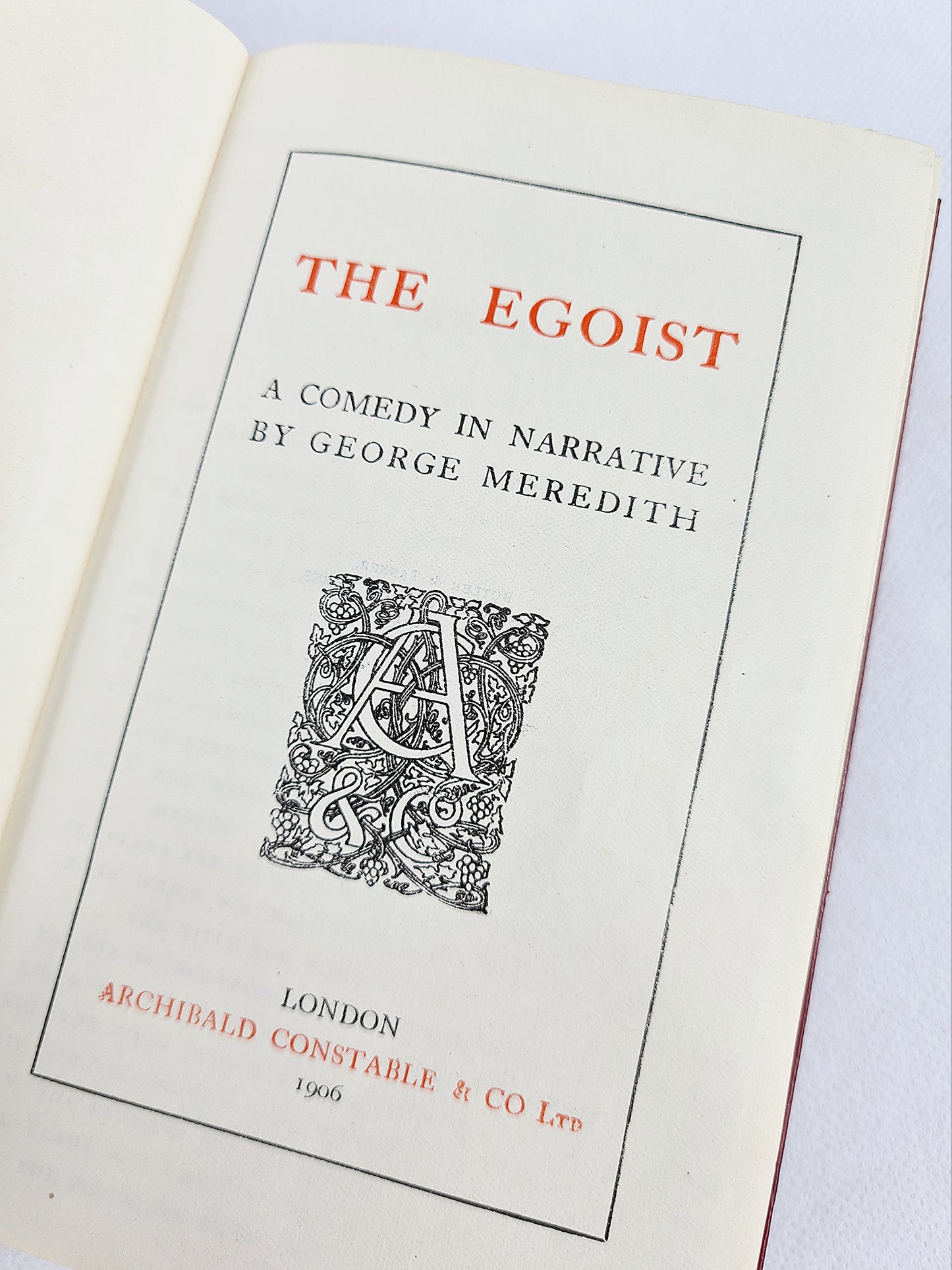 George Meredith, The Egoist and an Essay On Comedy