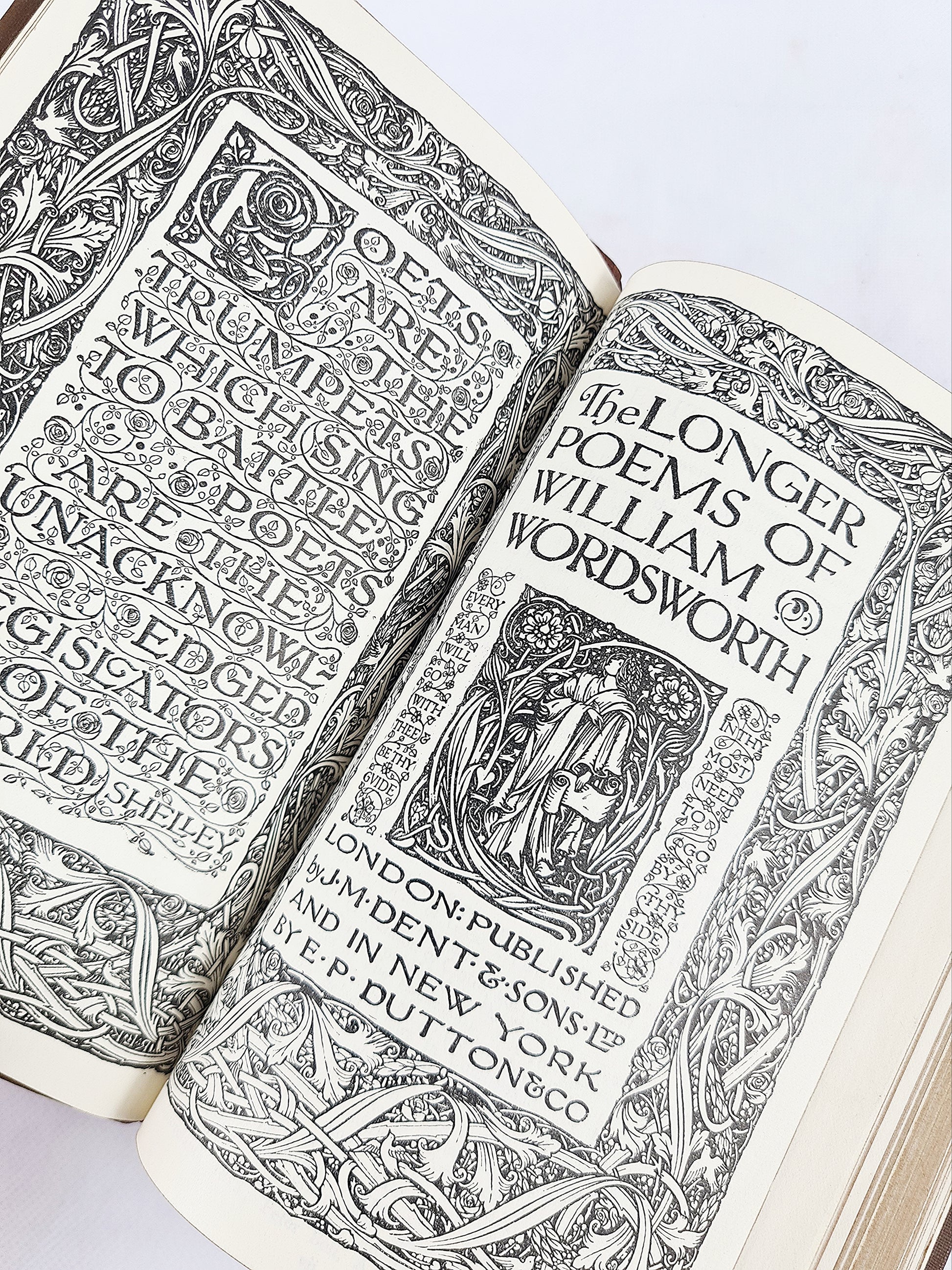 Vintage poetry book