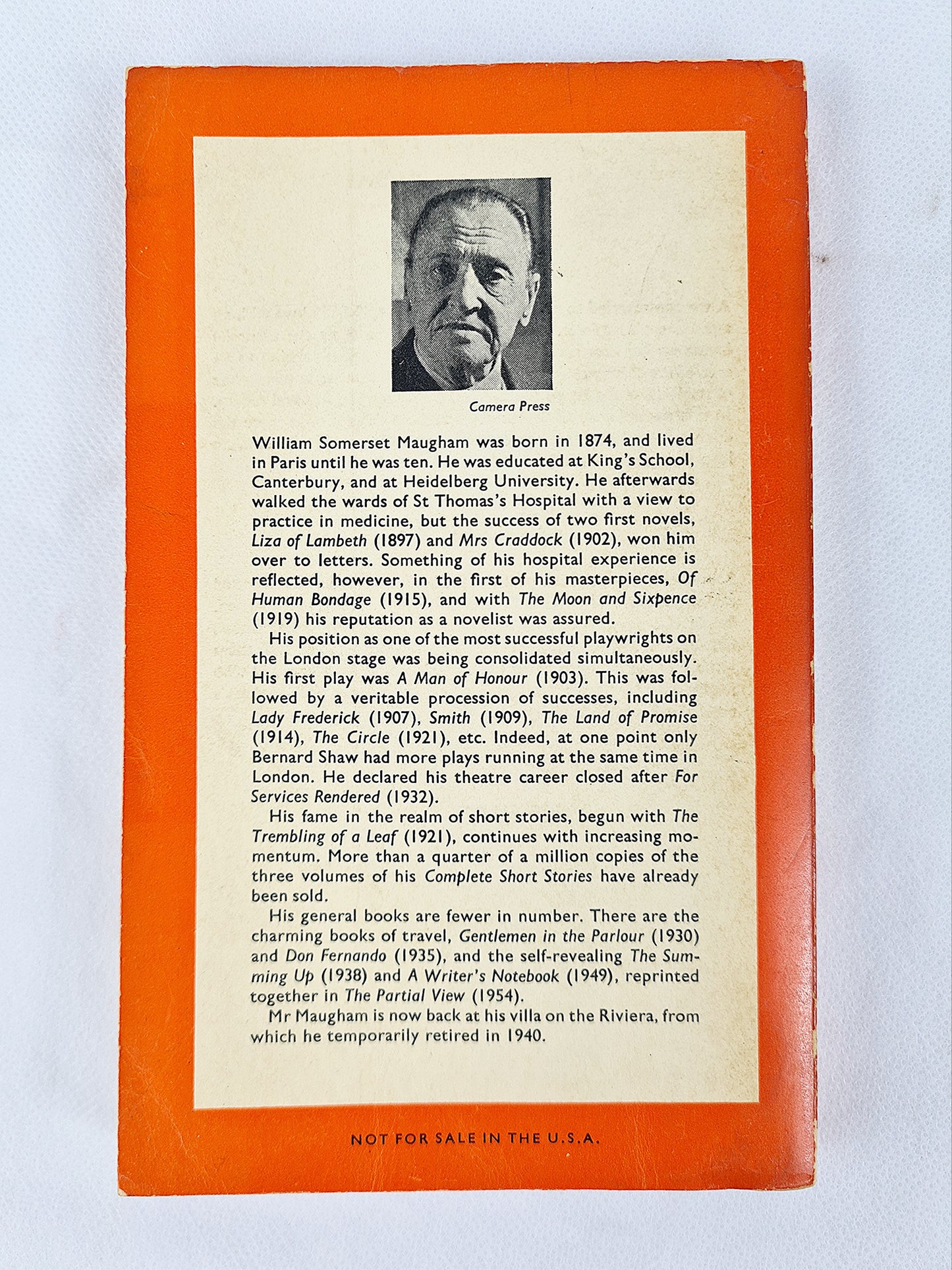 The Moon And Sixpence, Somerset Maugham