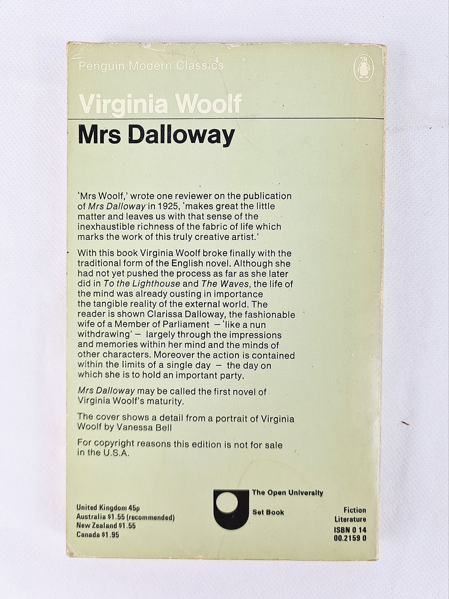 Mrs Dalloway, Virginia Woolf