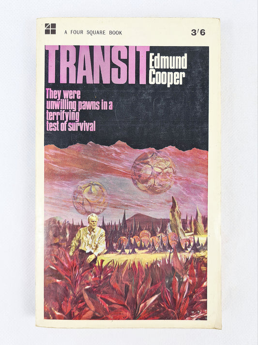 Transit by edmund cooper, vintage book with retro cover design